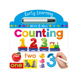 Early Learning Counting 123 Write & Wipe Activity Kids Book